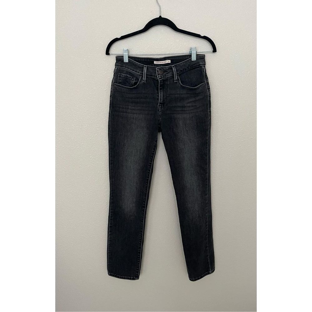 Levi’s Classic Mid Rise Skinny Jeans in Black Shore